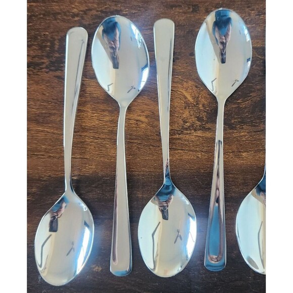 Set 4 JA Henckels Intl Tablespoon Soup Spoons Silverware Silvano 18/10 Flatware - Picture 1 of 10